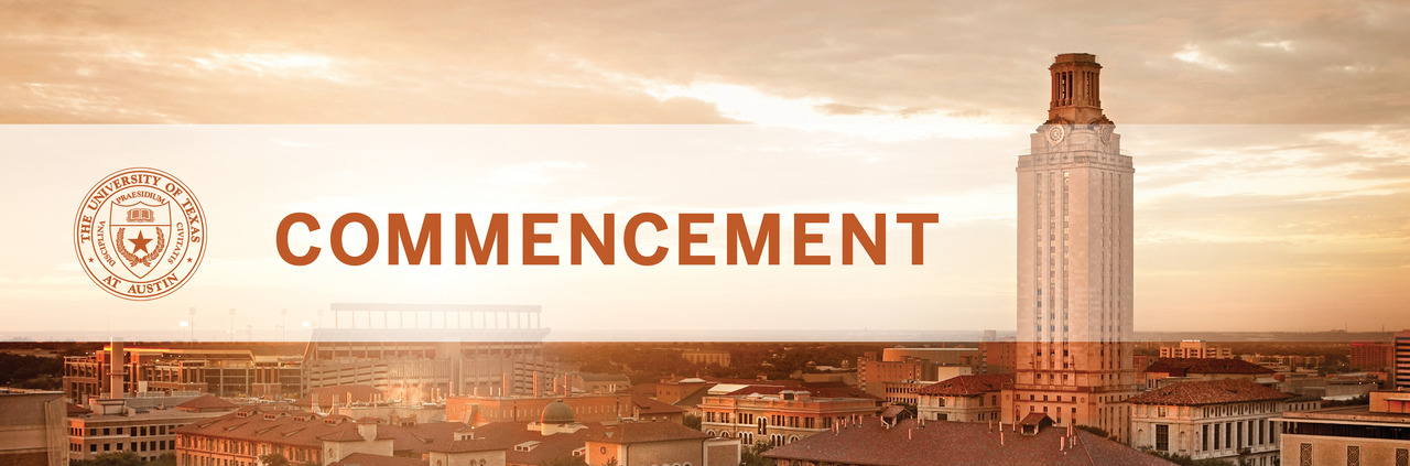 Commencement Header (Photo of campus and Tower)