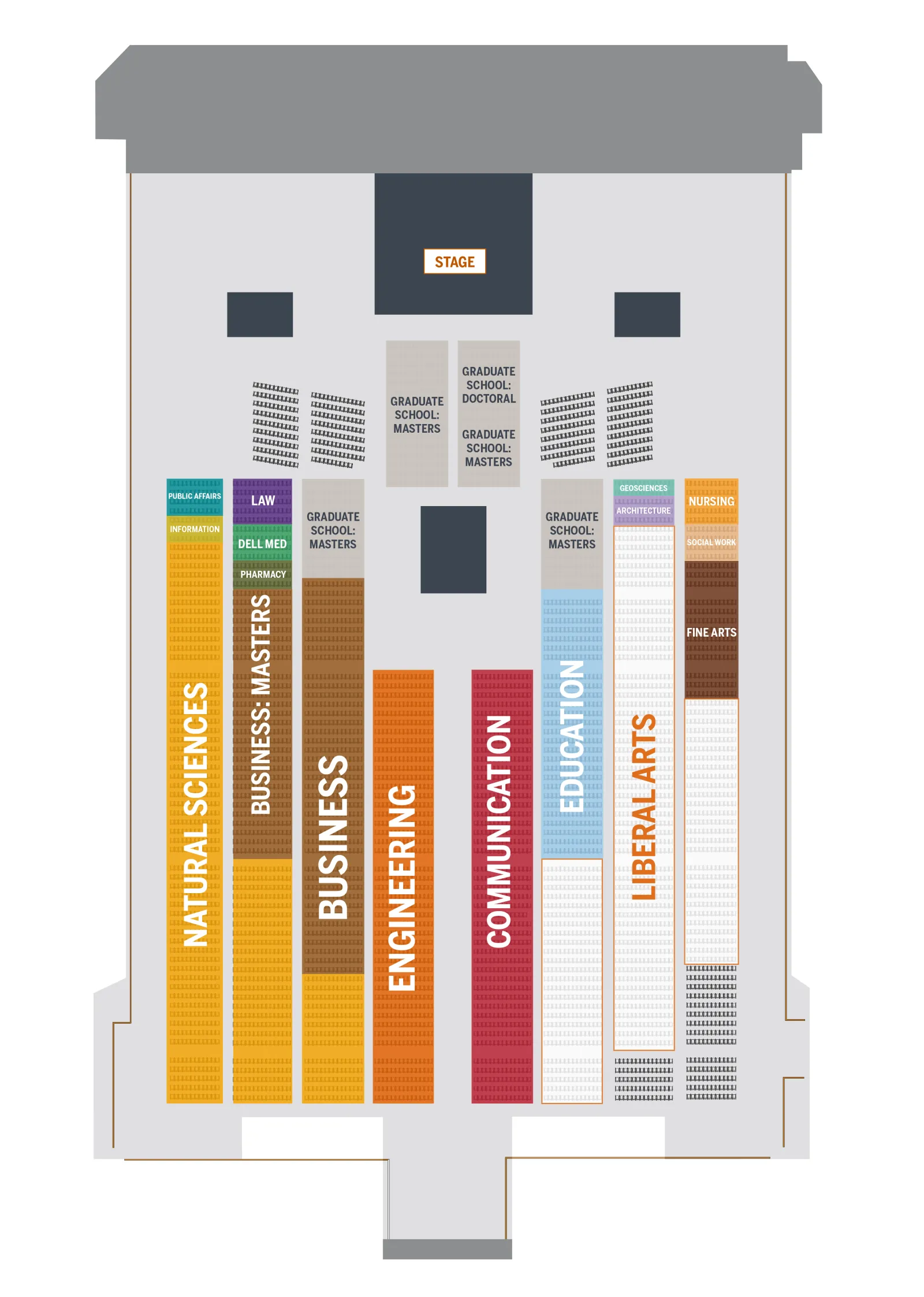 Commencement Graduate Seating Map