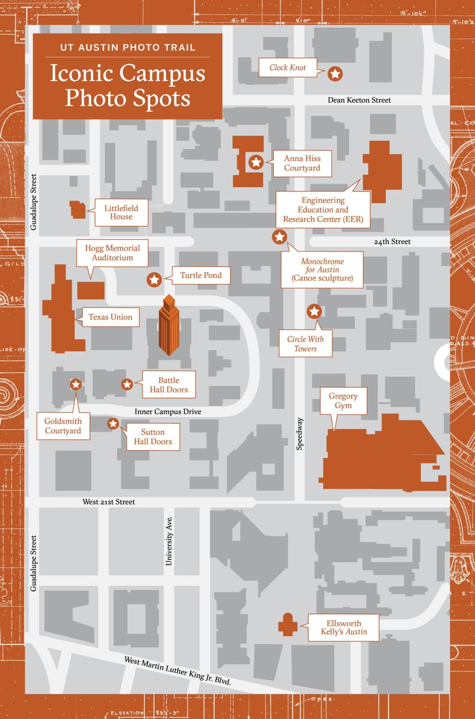 Graduate Photo Map: UT Photo Trail