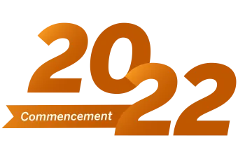 2022 Commencement Logo in Burnt Orange