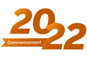 2022 Commencement Logo in Burnt Orange